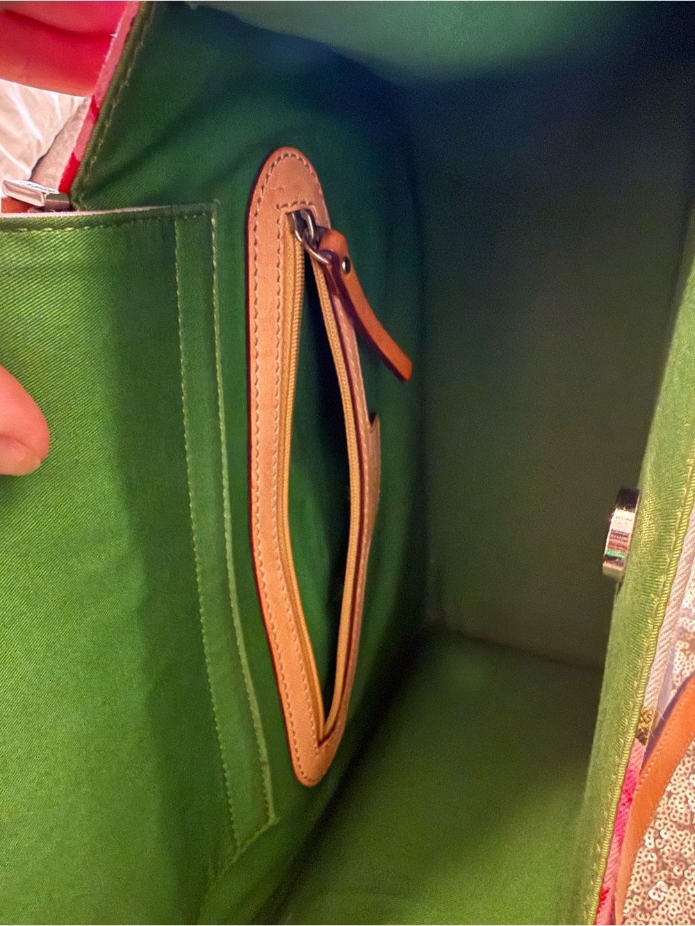 VINTAGE Kate Spade Floral Cabbage Rose Handbag Purse Rare - Picture 4 of 7